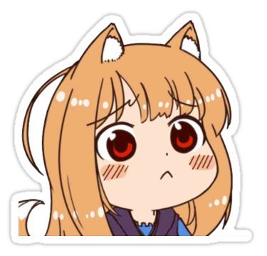 Chibi Stickers, Wolf Sticker, Family Stickers, Cute Laptop Stickers, Spice And Wolf, Anime Expressions, Wolf Girl, Cute Anime Chibi, Lol League Of Legends