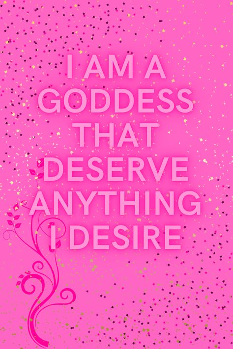 A woman’s power is her femininity. Every woman has the ability to create beauty all around herself. Beauty is not in the face or figure but in the grace, sweetness, purity, and serenity that radiates from it. I Am A Goddess, Gratitude Board, Positive Good Morning Quotes, Vision Board Affirmations, Pink Quotes, Soul Healing, Self Concept, Daily Positive Affirmations, Manifestation Board