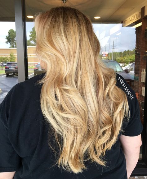 Golden blonde hair color Golden Blonde Shadow Root, Yellow Blonde Hair, Golden Blonde Hair Color, Hair Inspired, Yellow Blonde, Blonde With Dark Roots, Golden Blonde Hair, Artist Loft, Shadow Root