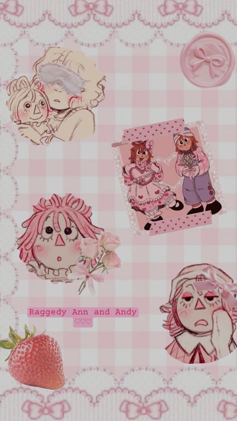 Pink aesthetic Raggedy Ann background 2024 cute kawaii Commander.Mak drawings Raggedy Ann, Cute Kawaii, Pink Aesthetic, Pink, Kawaii