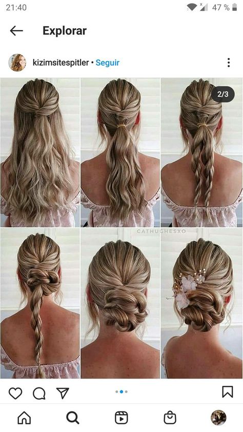 Half Up Half Down Hairstyles, Prom Hair Down, Hair Upstyles, Bridal Hair Updo, Fishtail Braid, Long Hair Updo, Homecoming Hair Down, Summer Hairstyles For Medium Hair, Bridesmaid Hair Updo