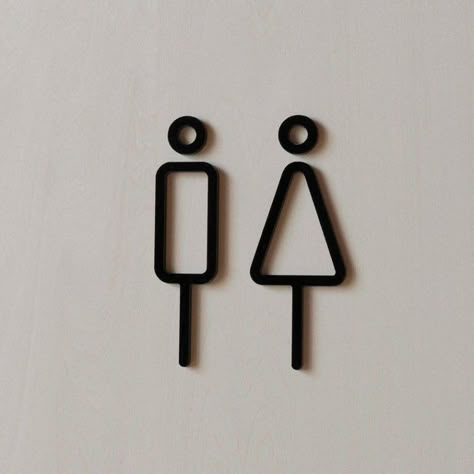 Wc Logo, Wc Icon, Toilet Signage, Minimalist Toilets, Restrooms Signage, Wc Sign, Male And Female Signs, Toilet Door Sign, Toilette Design