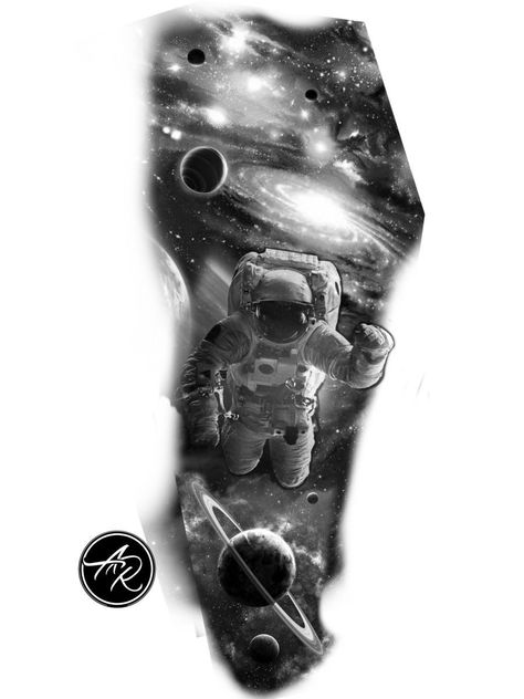 Space tatuagem masculina espaço galaxy galáxia Galaxy Tattoo Sleeve Black And White, Galaxy Tattoo Design Black And Grey, Planets Tattoo Design, Astronaut Tattoo Design, Space Sleeve Tattoo, Galaxy Tattoo Design, Space Tattoo Designs, Gold Tattoo Ink, Galaxy Tattoo Sleeve