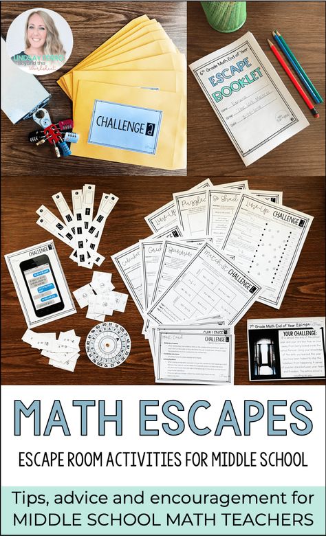 Middle School Escape Room, School Escape Room, Math Games Middle School, Escape Room Ideas, Math Escape Room, Math Night, Maths Activities Middle School, Math Classroom Decorations, Middle School Math Teacher