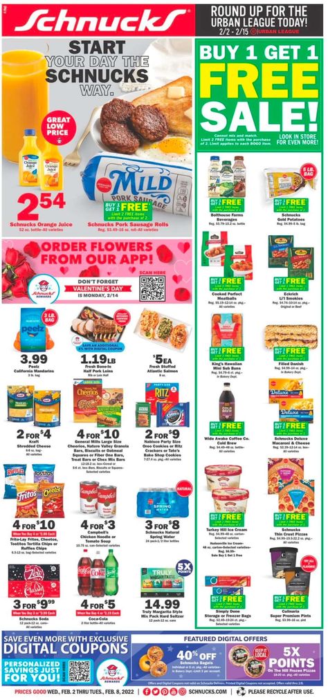 Schnucks Weekly Ad (2/9/22 - 2/15/22) Early Preview Design Library, Bogo Sale, Weekly Ads, Weekly Specials, Free Items, Next Week, How To Apply, Design