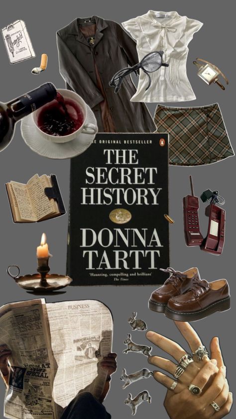 #darkacademia #booktok #book #outfitinspo #moodboard secret history, aesthetic, autumn, winter, dark The Secret History Outfit, History Outfit, The Secret History Aesthetic, History Aesthetic, Winter Dark, Aesthetic Autumn, The Secret History, The Secret, Autumn Winter