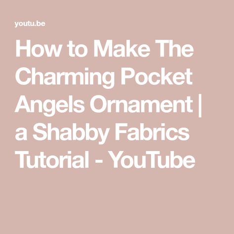 Shabby Fabrics Tutorials How To Make, Pocket Angel Pattern, Fabric Angel Ornaments Diy, Pocket Angels, Denim Angels, Angel Pockets, Denim Pocket Angels, Jean Pocket Angels, Jean Pocket Angels Diy