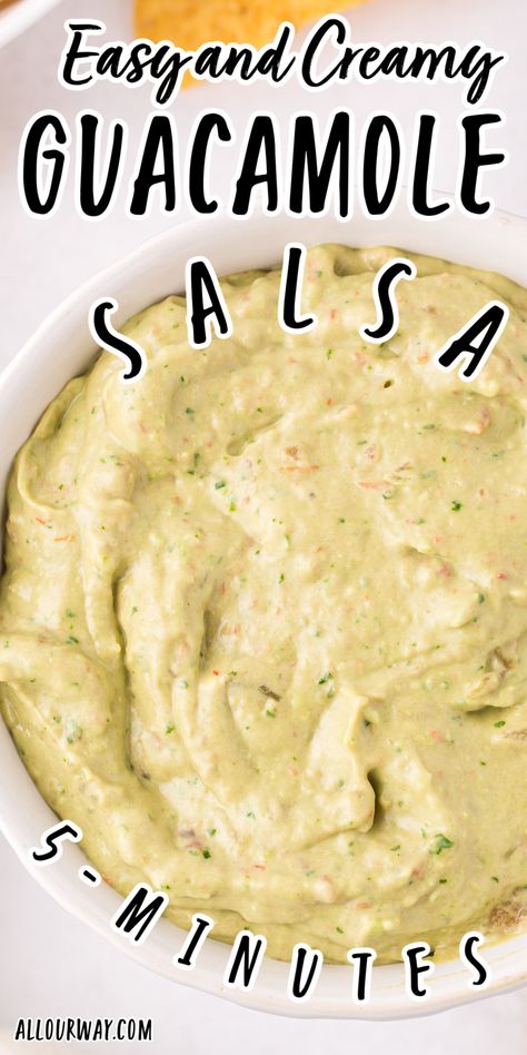 Guacamole Salsa Recipe, Creamy Salsa, Guacamole Salsa, Spicy Guacamole, Homemade Tortilla Chips, How To Make Guacamole, Salsa Dip, Best Appetizer Recipes, Homemade Tortillas