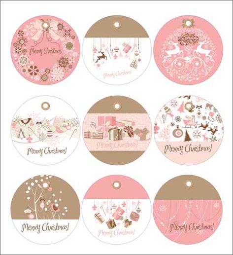 Free Printable Christmas Gift Tags in Pink and Blue Ramadan Gift Tags, Free Christmas Printables Vintage, Free Christmas Tags, Mary Kay Christmas, Free Printable Christmas Gift Tags, Christmas Gift Tags Free, Eid Stickers, Sunday School Crafts For Kids, Christmas Tags Printable