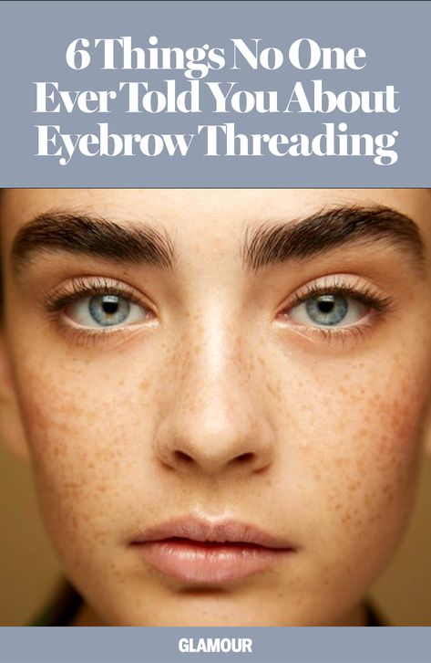 Eyebrow threading is totally worth it, for one. Eyebrow Threading Before And After, Eye Brow Threading, Eyebrow Threading Shapes, Threaded Eyebrows, Eyebrow Shaping Threading, Eyebrows Threading, Short Eyebrows, Tend Skin, Face Threading