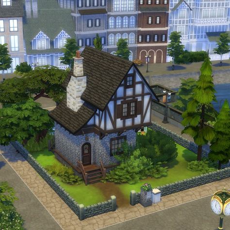 Windenburg House | No CC 🔨 ID Gallery: MAXPILOUNEMO Sims 4 Windenburg House, Sims 4 Museum, Windenburg House, House No, Sims 4, Building