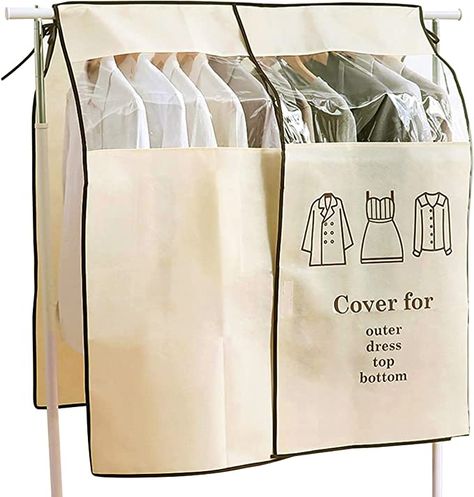 Ceiling Hangers, Hanging Wardrobe, Coat Storage, Clothes Hanging, Creative Clothes, Garment Cover, Storage Bags Organization, Clothes Rail, Hanging Clothes