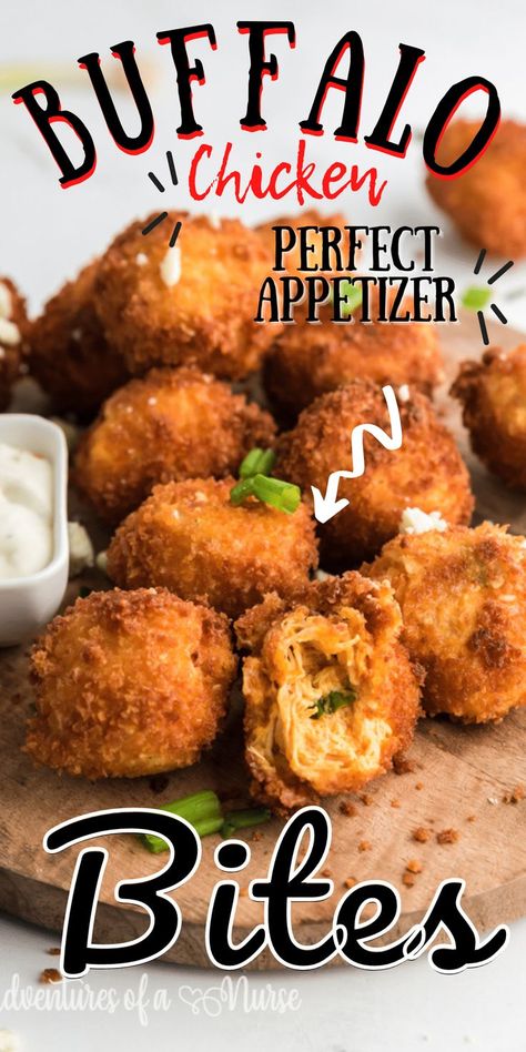 Fried Buffalo Chicken Wing dip bites are all the flavors you love in chicken wing dip, coated in crispy panko crust and a creamy, cheesy, Fried Buffalo Chicken, Buffalo Chicken Wing Dip, Buffalo Chicken Wing, Wing Dip, Cheesy Buffalo Chicken, Keto Chicken Wings, Chicken Wing Dip, Buffalo Chicken Bites, Nourishing Recipes