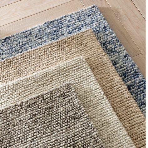 Dash and Albert Rugs Niels Handmade Looped/Hooked Navy Area Rug | Perigold Room Neutral, Maine Cottage, Dash And Albert Rugs, Viscose Rug, Dash And Albert, Navy Rug, House Beautiful, Navy Area Rug, Neutral Rugs