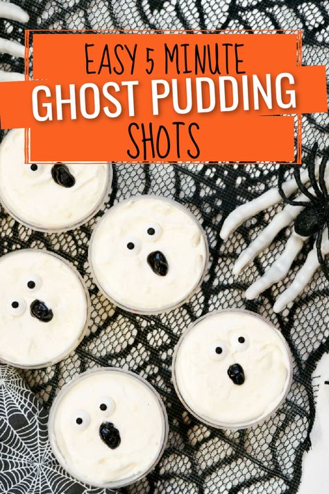 Spooky Ghost Jello Shots Pudding Shots Halloween, Easy Halloween Jello Shots, Jello Shot Charcuterie Board, Jello Halloween Shots, Ghost Jello Shots, Halloween Jell-o Shots, Easy Halloween Shots, Halloween Pudding Shots, Jello Shots Halloween