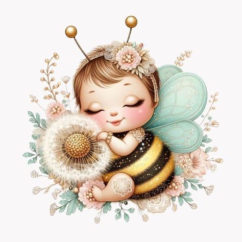 Bumble Bee Art, Rabbit Book, Bee Pictures, Baby Art Projects, Cricut Wedding, Art Mignon, Drawing Clipart, Baby Clip Art, Bee Art