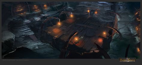 ENVIRONMENTS « Paolo Puggioni – Concept Art & Illustration Fantasy Arena, Abandoned Buildings, Art Google, Fantasy Landscape, Abandoned Places, Art Illustration, Background Design, Cyberpunk, The Good Place