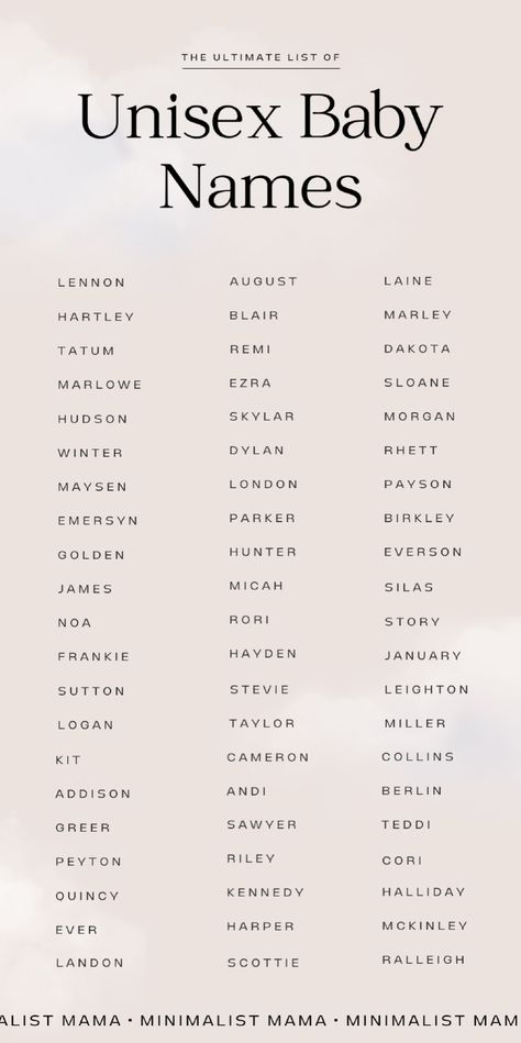 Need ideas for unisex baby names? I’m sharing 85+ amazing gender-neutral baby name ideas trending in 2025! Whether you want a traditional or modern baby name, these cute and unique baby names are perfect for boys and girls. Find your favorite on this gender-neutral name list. Boy names for girls, popular baby names 2025. Unisex Names Gender Neutral, Gender Neutral Baby Names, Neutral Baby Names, Names Gender Neutral, Names With Nicknames, Unisex Names, Cool Boy Names, Modern Baby Names, Boy Girl Names