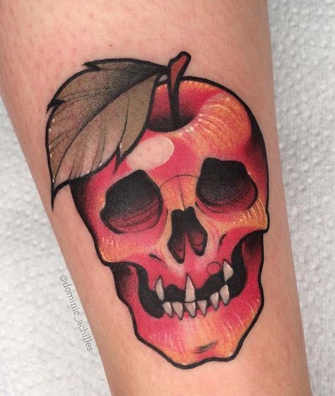 Bad Apple Tattoo, Brown Tattoo, Joshua Brown, Apple Tattoo, Thing To Draw, Browning Tattoo, Rochester Mn, Neo Trad Tattoo, World Famous Tattoo Ink