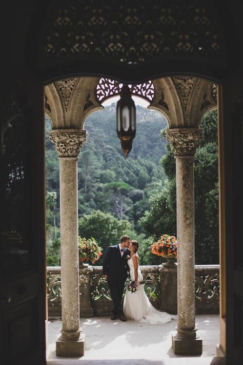 Portugal Wedding Venues, Portuguese Wedding, Wedding Portugal, How To Dress For A Wedding, Blended Families, Palace Wedding, Destination Wedding Photos, Sintra Portugal, Wedding Destinations