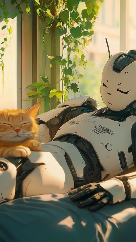 Chill vibes only! 🐱✨ Picture a lazy cat lounging with a quirky robot, both soaking up the mellow lofi beats. Perfect for those cozy moments when all you need is a relaxed atmosphere. Let your worries drift away! 🌙 #ChillVibes

Full resolution at WallpapersHome.com Lofi Desktop Wallpaper, Wallpaper Lounge, Lofi Wallpaper, Cat Lounging, Lofi Beats, Sci Fi Games, Cat Lounge, Cozy Moments, Chill Vibes