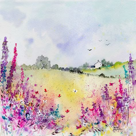 Rachel Mcnaughton | Advocate Art Watercolour Garden, Watercolor Painting Landscape, Landscape Art Print, Advocate Art, Watercolor Flower Art, Watercolor Landscape Paintings, House Art, Painting Landscape, Watercolor Inspiration