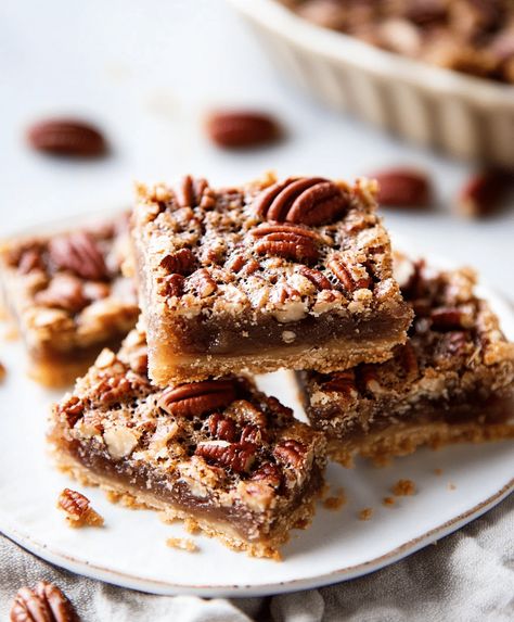 Brown Butter Pecan Pie Bars Recipe - cookingwithtina.com Brown Butter Pecan Pie, Butter Pecan Pie, Pecan Pie Bars Recipe, Pie Bars Recipe, Pie Bar Recipes, Pecan Pie Bars, Pie Bars, Pie Bar, Butter Pecan