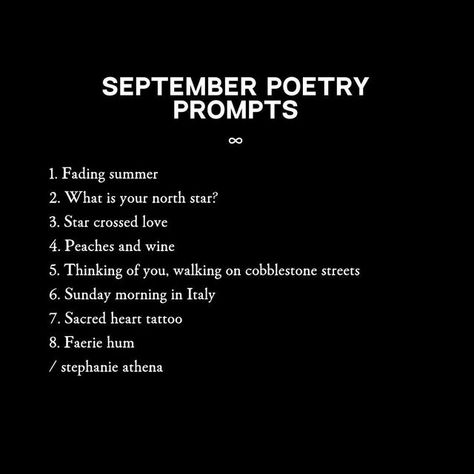 September Poem Prompts, Poems Title Ideas, January Poetry Prompts, September Poetry Prompts, Poetry Prompts About Love, Poetry Prompts Love, October Poetry Prompts, Love Poetry Prompts, Poetry Starters