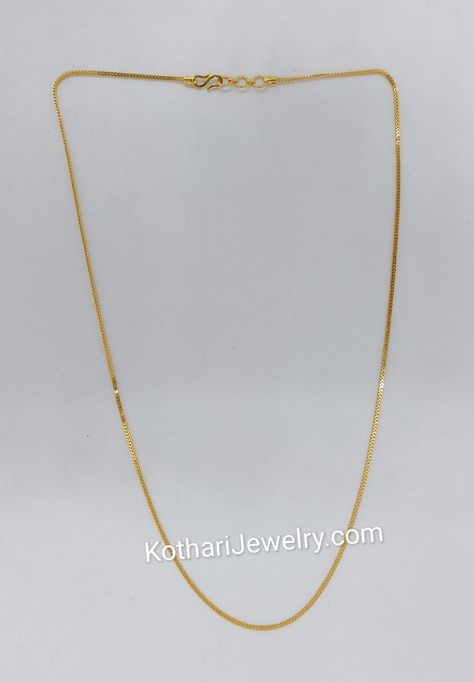 22kt Plain Gold Chain Plain Chains Gold, Plain Chain Designs Gold, Daily Wear Chains Gold Indian, Daily Wear Gold Chains, Ladies Chain Designs Gold, Small Chains Gold, Plain Gold Chain, Butterfly Abaya, Gold Neck Chain