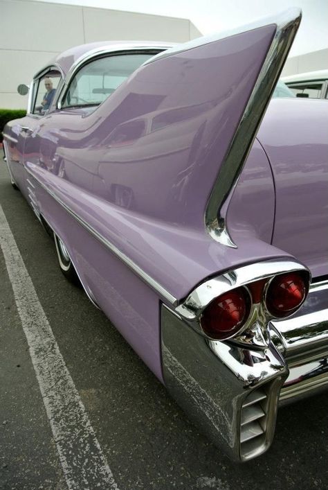 Pastel Cadillac, Pastel Car, Old Vintage Cars, Purple Car, Purple Vibe, Lavender Aesthetic, Purple Things, Purple Vintage, Ford Classic Cars