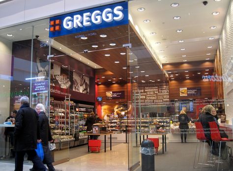 Greggs Aesthetic, Uk Nostalgia, Visual Analysis, Hot Food, Working People, Hot Meals, Retail Design, Cappuccino, About Uk