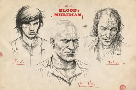 ArtStation - Blood Meridian, Jarrod Owen Blood Meridian Art, Judge Holden, Monument Mythos, Full Body Illustration, Blood Meridian, Body Illustration, Western Things, Cormac Mccarthy, Fantasy Tattoos