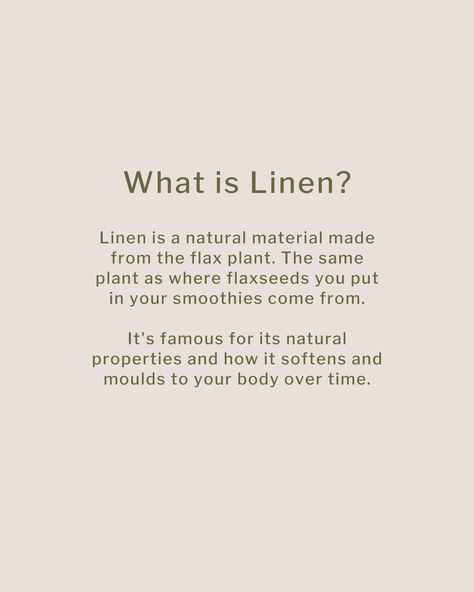 How sustainable is linen?⁠ ⁠ We're here to break it down for you. ⁠ ⁠ What do you think? Are you team Linen?? ⁠ ⁠ Linen Branding, Sustainable Fashion Quotes, Sample Packaging, Conscious Consumerism, Fabric Photography, Luxury Branding Design, Linen Fashion, Fashion Vocabulary, Linen Shirt Men