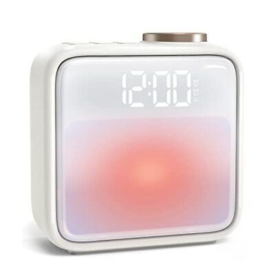 AIRIVO Sunrise Alarm Clock Wake Up Light, Alarm Clock for Kids Bedrooms, 6 Scenes Simulation & 6 Soothing Sounds, Dual Alarms & Snooze, for Heavy Sleepers Sleep Aid. Latest Alarm Clock - This upgraded sunrise alarm clock combines 6 scene simulation lighting modes and 6 soothing songs, providing a better sleep and natural waking experience. Cute White Alarm Clock, Sun Light Alarm Clock, Alarm Clock Light, Preppy Alarm Clock, Alarm Clock Bed, Cute Clocks Aesthetic, Cute Alarm Clocks, Cute Stuff For Christmas, Room Things To Buy