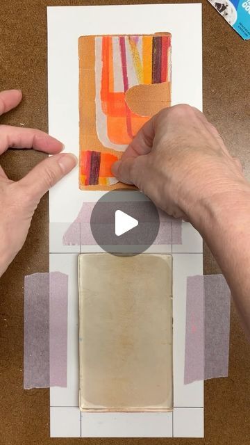 Diana Garrison on Instagram: "Day 76: Here are some browns I can get into! Kudos to the color gods and paper pixies for such a nice combo!  1 gel print with 2 random colors + 1 random paper collaged between the layers. Follow #100randomprints to see them all. 🧡  The color gods have a free color resource for you in my profile! Tag me if you invite them into your studio for random color selections, and I’ll share your work in my stories.   #the100dayproject2024 #colorgods #paperpixies #randomcolors #randompapers #gelprinting #mixedmedia #collage #rawsienna #burntsienna" Gel Printing Ideas, Jelly Printing, Geli Print, Collage Art Paper, Gelli Printing Techniques, Gel Prints, Collagraph Printmaking, Visual Art Lessons, Gelli Plate Techniques