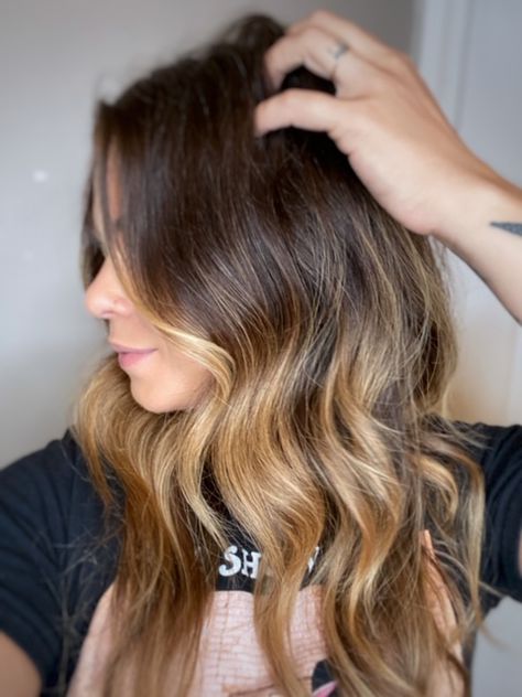 Easy Beach Waves Long Hair, Bent Waves Hair, How To Get Beachy Waves For Long Hair, How Do I Curl My Hair Beachy Waves, Be Achy Waves Medium Hair, Diy Beach Waves With Flat Iron, How To Make Loose Waves, Bendy Waves Hair, Beach Wave Tutorial Long Hair