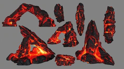 Lava Tutorial, Arte Doodle, Super Powers Art, Magic Design, Lava Rock, Magic Art, 판타지 아트, Environment Design, Environment Concept Art