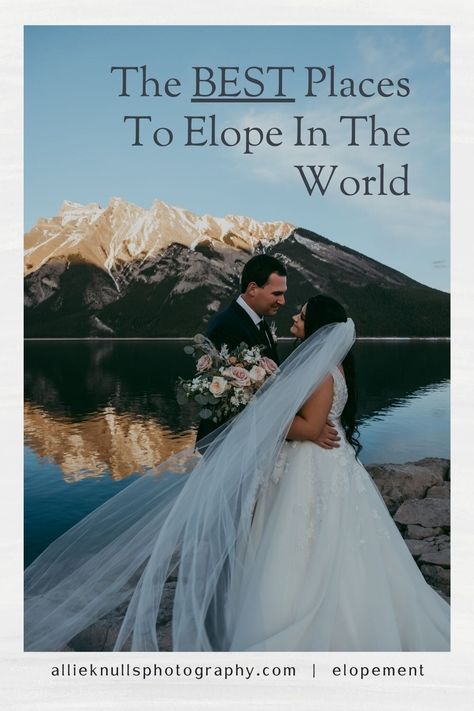 Best Places In The World, Planning A Small Wedding, Best Places To Elope, Places To Elope, Wedding Flower Inspiration, Places In The World, Gorgeous Wedding Dress, Wedding Photography Poses, Adventure Elopement