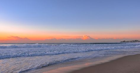 Aesthetic Long Widget, Long Widget, Peaceful Beach, Sunrise Colors, Twilight Sky, Free Desktop Wallpaper, Sunset Background, Coastal Colors, Sky Color