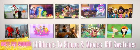 Sims 4 Tv Shows, Movie Override Sims 4, Sims 4 Cc Tv Channels, Sims 4 Paw Patrol Cc, Sims 4 Cc Tv Shows, Sims Traits, Team Umizoomi, Childrens Tv, Kids Deco