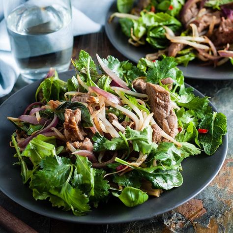 Lamb Salad, Meal For Two, Leafy Salad, Serving Ideas, Warm Salad, Midweek Meals, Lamb Recipes, Thai Style, Dinner Salads