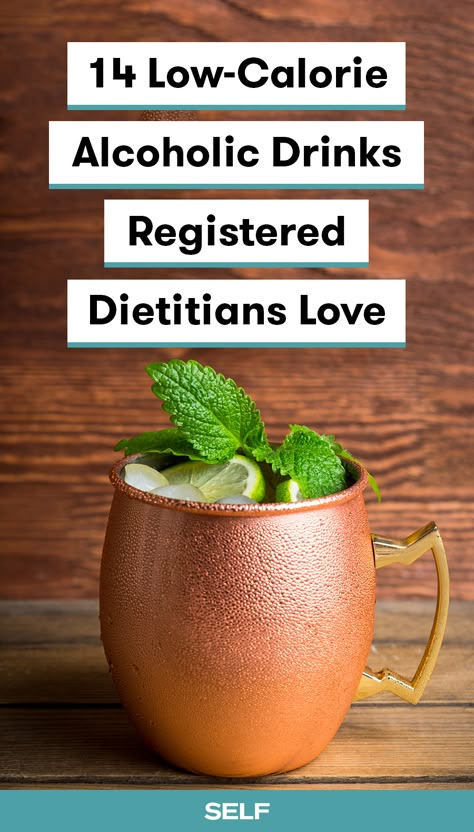 The weather is heating up, which mean the drinks should get colder. Here, 11 registered dietitians share the low-calorie alcoholic drinks they choose when it's time to unwind. Their list includes moscow mules, toned-down mojitos, simple margaritas, and more! Drinks With Low Calories, Low Calorie Moscow Mule, Low Carb Mixed Drinks Cocktails, Mixed Drinks For Diabetics, Low Cal Moscow Mule, Light Liquor Drinks, Calorie Free Alcohol Drinks, Light Calorie Alcoholic Drinks, Zero Calorie Alcoholic Drinks Low Carb