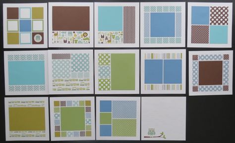 Camping Scrapbook Layouts, 8x8 Scrapbook Layouts, Camping Scrapbook, Mosaic Moments, Baby Mini Album, Baby Layouts, Pine Design, Baby Album, Photo Layouts