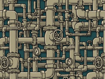 Pipes Pattern mario zucca pattern repeating seamless pipes plumbing valves pressure gauge shutoff drawing illustration Typography Art Quotes, Pipe Desk, Industrial Lamps, Clothing Racks, Pipe Table, Table Industrial, Graphic Design Images, Lamp Industrial, Pipe Furniture