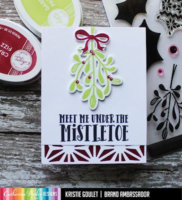 Christmas Card Ideas, Mistletoe Christmas, Catherine Pooler, Stamp Storage, Traditional Ink, Spellbinders Cards, Under The Mistletoe, Card Making Supplies, Jolly Christmas