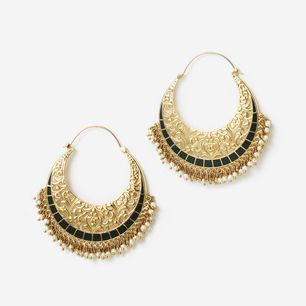 Isharya Jewelry, Filigree Hoop Earrings, Bali Earrings, Gold Plated Jewellery, Luxury Jewellery, Asian Bride, Indian Earrings, Ethnic Earrings, 2020 Design