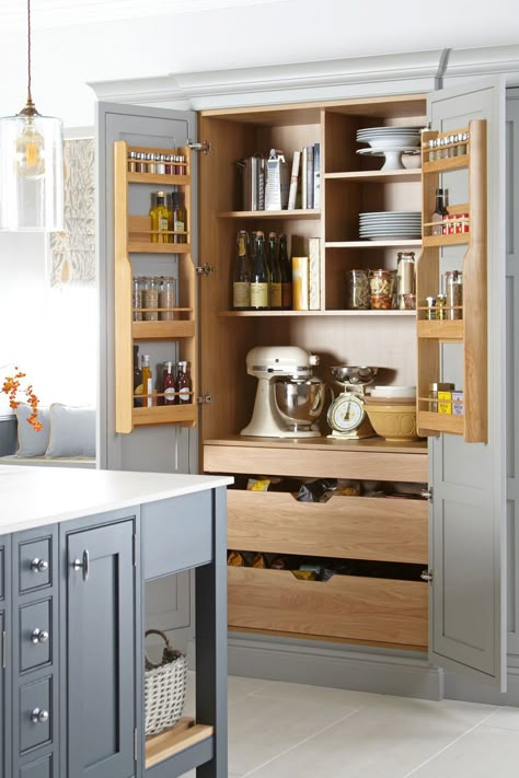 42+Kitchen Storage Cabinet ( UNIQUE PANTRIES ) Smart Solutions Kitchen Larder, Larder Cupboard, Kitchen Pantry Design, Pantry Ideas, Kitchen Cabinet Storage, Kitchen Room Design, Pantry Design, Kitchen Inspiration Design, Kitchen Trends