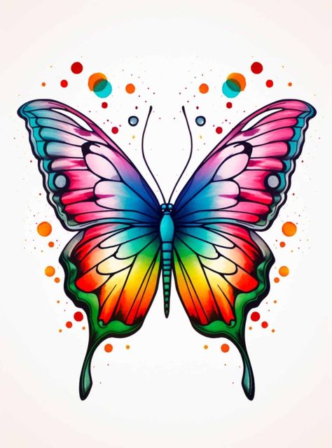 Drawings Of Flowers And Butterflies, Butterflies Line Drawing, Butterfly Drawing Colorful Painting, Butterfly Pattern Drawing, Butterfly Colors Ideas, Beautiful Butterflies Art Drawings, Butterfly Drawing Painting, For Kids Drawing, Buterfluffy Drawings