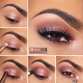 Diy Makeup Palette, Simple Bridal Makeup, Urban Decay Eyeliner, Tutorial Eyeshadow, Bridal Makeup Tutorial, Trendy Eyeshadow, Wedding Makeup For Brown Eyes, Fixing Spray