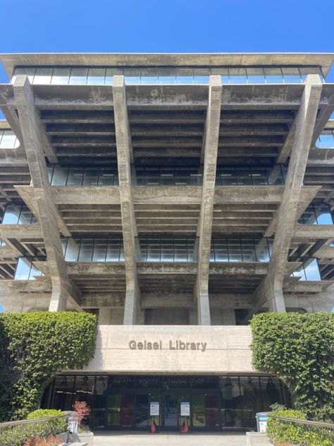 Uc San Diego Aesthetic, San Diego College Aesthetic, Uc Davis Campus Aesthetic, Ucsd Campus Aesthetic, University Of San Diego Aesthetic, Ucsd College Aesthetic, Columbia University Library Aesthetic, Geisel Library, Ucsd Campus